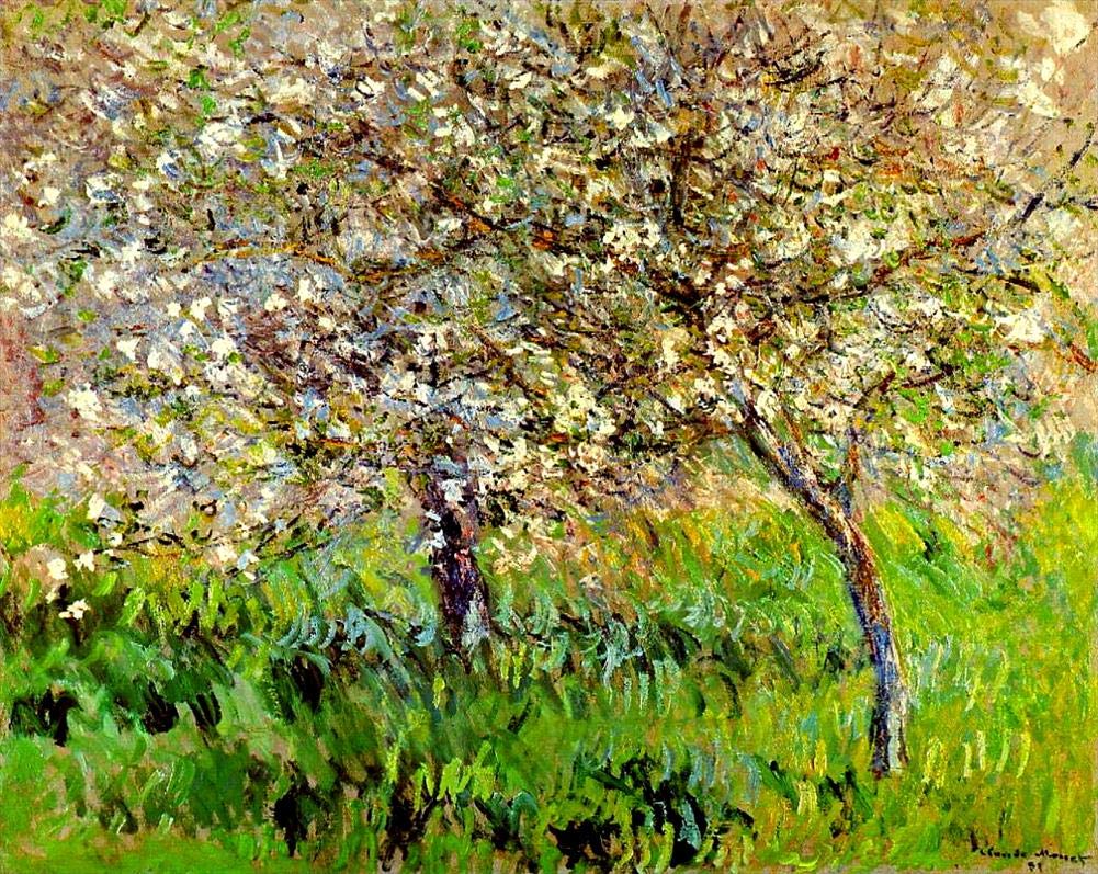 16 peintures de pommiers en fleurs à Giverny Claude Monet Fleurs